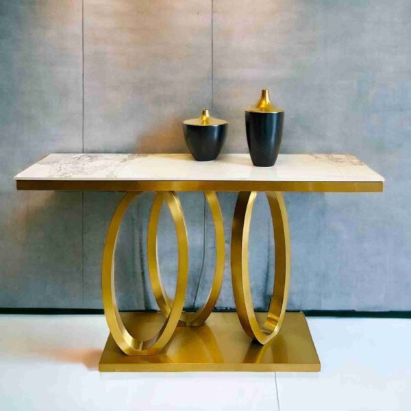 Brass Console Table